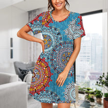 Laden Sie das Bild in den Galerie-Viewer, Langes modisches Kleid mit Digitaldruck