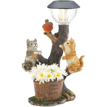 Laden Sie das Bild in den Galerie-Viewer, Katze und Hund LED-Lichtstatue