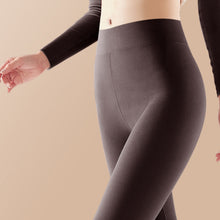 Laden Sie das Bild in den Galerie-Viewer, Thermohose mit beidseitiges Schleifenfleece und hoher Taille