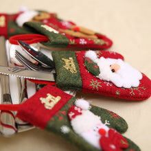 Laden Sie das Bild in den Galerie-Viewer, Weihnachtsbesteckset Handschuhe Geschenktüte