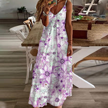 Laden Sie das Bild in den Galerie-Viewer, Damen Langes Sommer-Strandkleid