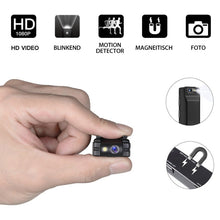 Laden Sie das Bild in den Galerie-Viewer, Mini Kamera mit rückseitigem Clip