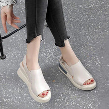 Laden Sie das Bild in den Galerie-Viewer, Damen Sandalen/Hausschuhe aus weichem Leder
