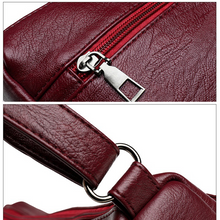 Laden Sie das Bild in den Galerie-Viewer, Mehrlagige Umhängetasche aus weichem Leder mit großem Fassungsvermögen