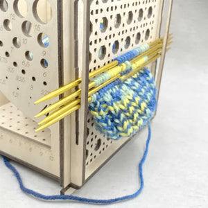 Alles in Einem Garnschüssel aus Holz - Multifunktionales Strickwerkzeug