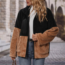 Laden Sie das Bild in den Galerie-Viewer, Cardigan-Jacke mit Farbblock-Panel