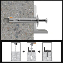 Laden Sie das Bild in den Galerie-Viewer, Gehämmerte Dehnschraube aus Zinklegierung