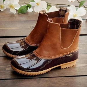 Regenfeste Stiefeletten mit runder Zehenpartie für Damen