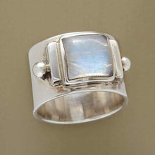 Laden Sie das Bild in den Galerie-Viewer, Silber Mondstein Ring