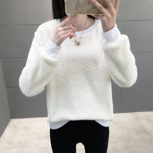 Laden Sie das Bild in den Galerie-Viewer, Einfarbiger Herbst- und Winterpullover für Damen