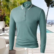 Laden Sie das Bild in den Galerie-Viewer, Einfarbiges Poloshirt mit Revers