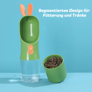 Futter- und Wasserflasche für Hunde