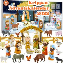 Laden Sie das Bild in den Galerie-Viewer, 24 Tage Weihnachtskrippe Set