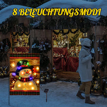 Laden Sie das Bild in den Galerie-Viewer, LED-Schneemann-Gartenflagge