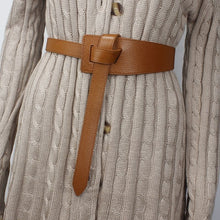 Laden Sie das Bild in den Galerie-Viewer, Damen Modischer Breiter Taillengürtel aus Leder