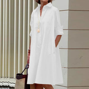 Locker geschnittenes Hemdkleid