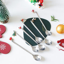 Laden Sie das Bild in den Galerie-Viewer, Weihnachtsgeschenk Metalllöffel Set
