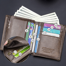 Laden Sie das Bild in den Galerie-Viewer, Multifunktionale kleine Geldbörse aus Leder für Herren