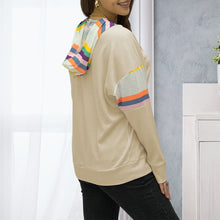 Laden Sie das Bild in den Galerie-Viewer, Langärmliges T-Shirt mit Schnürung und Kapuze