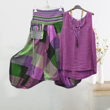 Laden Sie das Bild in den Galerie-Viewer, Lässige ärmellose Damenbekleidung im ethnischen Stil