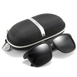 2021 polarisierte Sonnenbrille mit schwarzem Rahmen