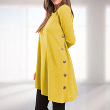 Laden Sie das Bild in den Galerie-Viewer, Kleid mit seitlichen Knöpfen
