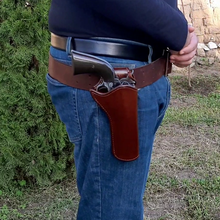 Laden Sie das Bild in den Galerie-Viewer, Retro Leder Holster Gürteltasche mit Gürtelschlaufe