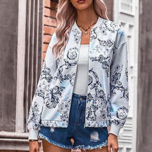 Laden Sie das Bild in den Galerie-Viewer, Modische Bedruckte Jacke