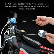 Laden Sie das Bild in den Galerie-Viewer, Tragbares diebstahlsicheres teleskopisches Drahtschloss