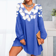 Laden Sie das Bild in den Galerie-Viewer, Sexy bedrucktes Strickkleid für Damen