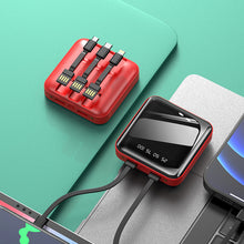 Laden Sie das Bild in den Galerie-Viewer, Neue abnehmbare Mini Powerbank mit externen Kabeln