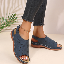 Laden Sie das Bild in den Galerie-Viewer, Sommer Damen Cutout Wedge Sandalen
