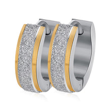 Laden Sie das Bild in den Galerie-Viewer, Mattiert Edelstahl Ohrringe