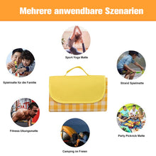 Laden Sie das Bild in den Galerie-Viewer, Wasserdichtem Oxford-Stoff Tragbare Picknickmatte