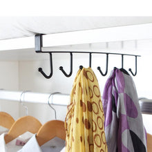 Laden Sie das Bild in den Galerie-Viewer, 6 Haken Unterschrank Kleiderbügel