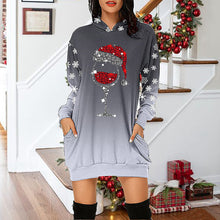 Laden Sie das Bild in den Galerie-Viewer, Kleid mit Schneeflocke Weinglas