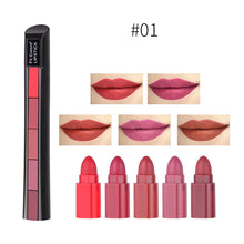 Laden Sie das Bild in den Galerie-Viewer, Matter 5-Farben-Lippenstift