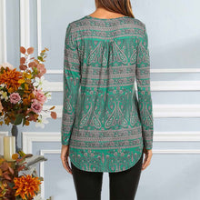 Laden Sie das Bild in den Galerie-Viewer, Bedrucktes, lockeres Langarm-T-Shirt