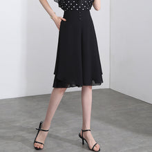 Laden Sie das Bild in den Galerie-Viewer, Damen Sommerhose aus Chiffon mit weitem Bein