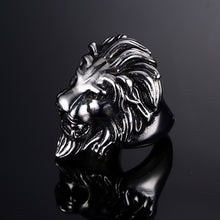 Laden Sie das Bild in den Galerie-Viewer, Modischer Herrschsüchtiger Löwenkopfring