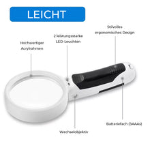 Laden Sie das Bild in den Galerie-Viewer, 20X Optische Lupe mit LED-Licht