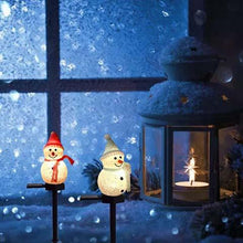Laden Sie das Bild in den Galerie-Viewer, Super süße wasserdichte Solarenergie Schneemann Lampe