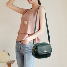 Laden Sie das Bild in den Galerie-Viewer, Leichte Damen-Umhängetasche aus weichem Leder