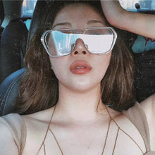 Laden Sie das Bild in den Galerie-Viewer, Einteilige Sonnenbrille mit großem Rahmen