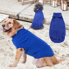 Laden Sie das Bild in den Galerie-Viewer, Haustier Winter Zopfmuster Strickpullover