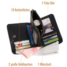 Laden Sie das Bild in den Galerie-Viewer, Rfid Geldbörse mit Reißverschluss für Herren