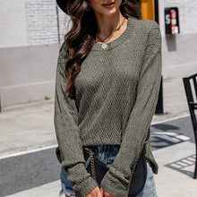 Laden Sie das Bild in den Galerie-Viewer, Sexy Einfarbiger Strickpullover