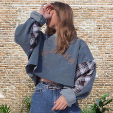 Laden Sie das Bild in den Galerie-Viewer, Lockeres Damen-Sweatshirt mit Rundhalsausschnitt
