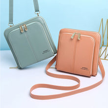 Laden Sie das Bild in den Galerie-Viewer, Einfarbige Luxuriöse Damen-Umhängetasche Aus PU-Leder