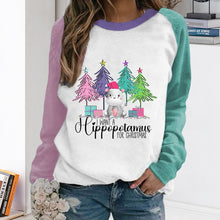 Laden Sie das Bild in den Galerie-Viewer, Farbe-Block Weihnachtsbaum T-Shirt